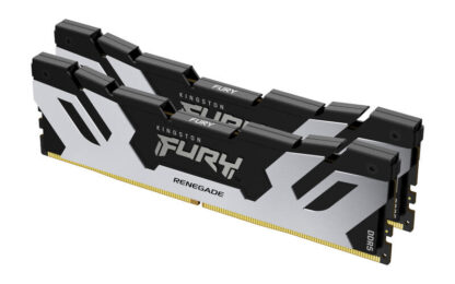 Kingston FURY Renegade KF564C32RSK2-32 32GB System Memory, DDR5, (2x16GB)  DIMM, 288-pin, 6400 MHz / PC5-51200, CL32, 1.4 V, unbuffered, Silver