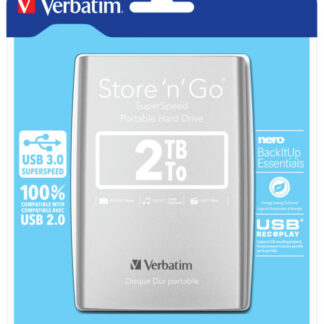 Verbatim Store 'n Go  2TB USB 3.0 Silver