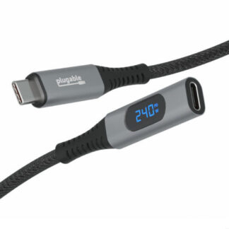 Plugable USB-C Ext Cable + Meter