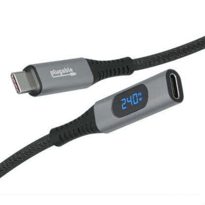 Plugable USB-C Ext Cable + Meter