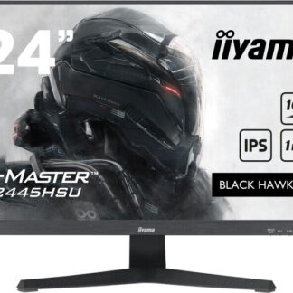 iiyama G-MASTER G2445HSU-B1 24 inch IPS Monitor, Full HD, 1ms, HDMI, DisplayPort, HDCP, USB Hubx2, Freesync, 100Hz, Speakers, Black, Internal PSU, VESA