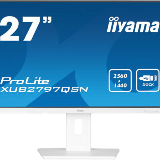 iiyama ProLite XUB2797QSN-W1 computer monitor 68.6 cm (27") 2560 x 1440 pixels Wide Quad HD LED White