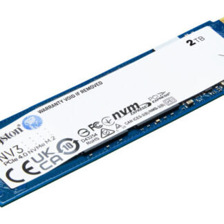 Kingston NV3 (SNV3S/2000G) 2TB NVMe SSD, M.2 Interface, PCIe Gen4, 2280, Read 6000 MB/s, Write 5000 MB/s, 3 Year Warranty