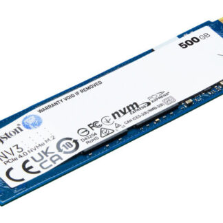 Kingston NV3 (SNV3S/500G) 500GB NVMe SSD, M.2 Interface, PCIe Gen4, 2280, Read 6000 MB/s, Write 2200 MB/s, 3 Year Warranty