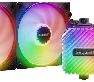 be quiet! Light Loop 240mm Liquid Cooler - High-Performance ARGB All-in-One Water Cooling System with Dual Light Wings LX PWM Fans