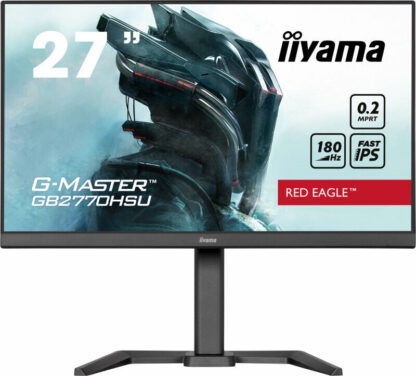 iiyama G-Master GB2770HSU-B6 Red Eagle 27 Inch Monitor Gaming Monitor, Black, Ultra Slim Bezel, Fast IPS IGZO, 180Hz, 0.2ms, FreeSync, HDMI, Display Port, USB Hub, Height Adjustable, Pivot, VESA
