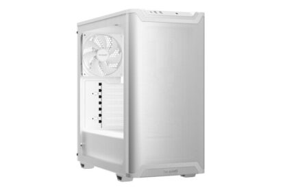 be quiet! Pure Base 501 Airflow Window White ATX Mid Tower Case with USB-A, USB-C, 2 x Pure Wings 2 140mm Black PWM Fans, Sleek Front Panel and Airflow Cover