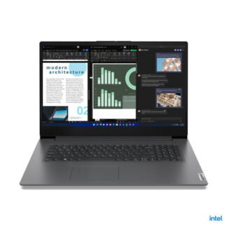 Lenovo V17 G4 IRU Laptop, 17.3 Inch Full HD IPS Screen, Intel Core i5-1335U 13th Gen Processor, 8GB RAM, 256GB M.2 PCIe 4.0x4 NVMe SSD, Intel Iris Xe Integrated Graphics, Windows 11 Pro