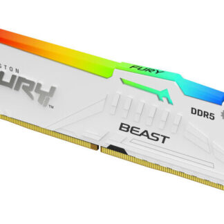 Kingston FURY Beast KF564C32BWA-32 32GB (1x32GB) RGB White System Memory, 6400MT/s, DDR5, CL32, DIMM, AMD EXPO Certified