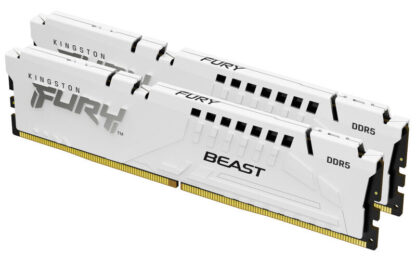 Kingston FURY Beast RGB KF564C32BWEK2-64 64GB (32GB x2) DDR5 6400MT/s White System Memory