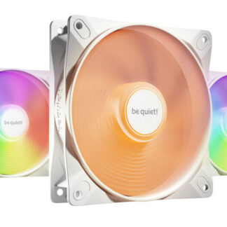 be quiet! Light Wings LX 120mm PWM High-Speed Fan, ARGB Lighting, White, Ultra-Quiet Operation, High Airflow, Rifle Bearing, Daisy-Chaining Support, 3-Pack