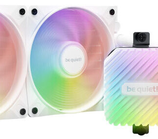 be quiet! Light Loop 240mm AIO CPU Liquid Cooler, High-Performance ARGB Lighting, Dual 120mm PWM Fans, Ultra-Quiet Operation, Easy Maintenance, Intel/AMD Compatible, White