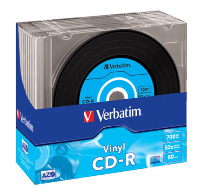 VERBATIM CD-R AZO 700MB 52X VINYL SURFACE (10 PACK)