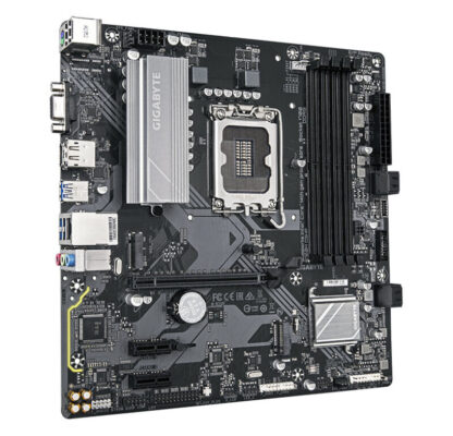 Gigabyte B760M D3HP Intel 1700 Socket Motherboard, Micro-ATX, 4x DDR5 Slots, 2x M.2 Sockets, 1x USB-C Port, GbE LAN, 1x D-Sub / 1x DisplayPort / 1x HDMI Port