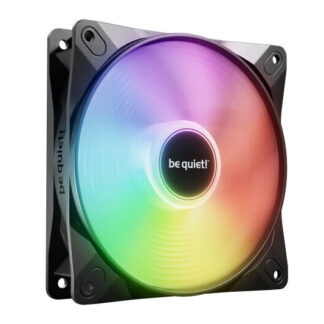 Be Quiet! (BL120) Light Wings LX 12cm PWM ARGB Case Fan, Rifle Bearing, Impeller w/ 16 LEDs, Daisy-Chain, Up to 1600 RPM, Black