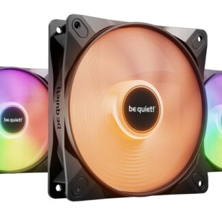 Be Quiet! (BL121) Light Wings LX 12cm PWM ARGB Case Fans (3 Pack), Rifle Bearing, Impeller w/ 16 LEDs, Daisy-Chain, Up to 1600 RPM, Black