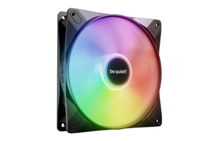Be Quiet! (BL126) Light Wings LX 14cm PWM ARGB Case Fan, Rifle Bearing, Impeller w/ 16 LEDs, Daisy-Chain, Up to 1200 RPM, Black