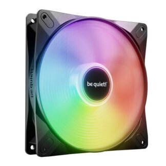 Be Quiet! (BL129) Light Wings LX 14cm PWM High-Speed ARGB Case Fan, Rifle Bearing, Impeller w/ 16 LEDs, Daisy-Chain, Up to 1800 RPM, Black