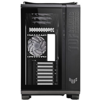 Asus TUF Gaming GT502 Plus Case w/ Front & Side Glass Windows, ATX, Dual Chamber, Modular Design, 4x ARGB Fans & Lighting Hub, USB-C, Carry Handles, Black