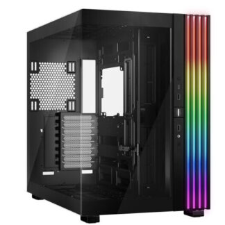 Be Quiet! Light Base 900 DX ARGB Gaming Case w/ Glass Front & Side, E-ATX, Invertible, 3M ARGB Strip & Controller, USB-C, Asus BTF Compatible, Black