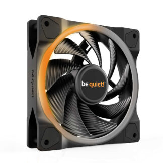 be quiet! Light Wings PWM High Speed Addressable RGB Fan, 120mm, 2500RPM, 4-Pin PWM Fan & 3-Pin ARGB Connectors, Black Frame, Black Blades, ARGB Lighting on Front & Rear