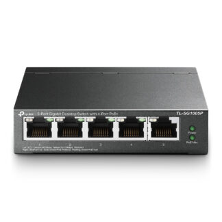 TP-Link TL-SG1005P 5-Port Metal Gigabit Desktop PoE Switch with 4-Port PoE+ (65W)