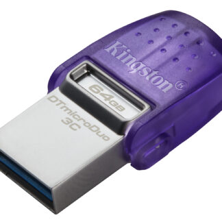 Kingston DataTraveler DTDUO3CG3/64GB 64GB MicroDuo USB OTG Flash Drive, 3C, USB-C and Type A