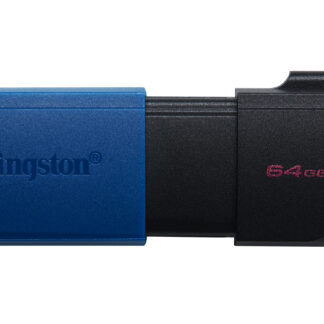 Kingston DataTraveler ExodiaM DTXM/64GB USB Flash Drive, 64GB, USB 3.2, Blue / Black, Moving Cap Design