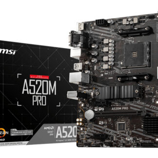 MSI A520M PRO motherboard AMD A520 Socket AM4 micro ATX