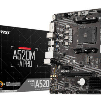MSI A520M-A PRO motherboard AMD A520 Socket AM4 micro ATX
