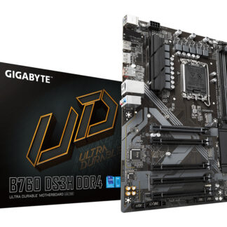 GIGABYTE B760 DS3H DDR4 Motherboard - Supports Intel Core 14th CPUs, 18+2+1 Phases Digital VRM, up to 5333MHz DDR4 (OC), 2xPCIe 4.0 M.2, GbE LAN, USB 3.2 Gen 2