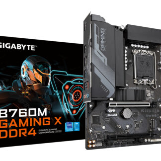 GIGABYTE B760M GAMING X DDR4 Motherboard - Supports Intel Core 14th Gen CPUs, 8+1+1 Phases Digital VRM, up to 5333MHz DDR4 (OC), 2xPCIe 4.0 M.2, 2.5GbE LAN, USB 3.2 Gen2
