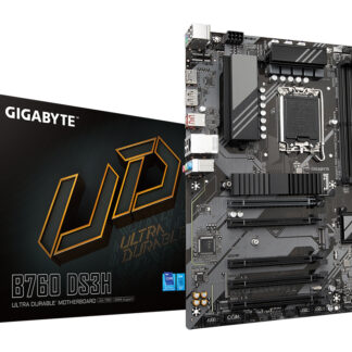 GIGABYTE B760 DS3H Motherboard - Supports Intel Core 14th Gen CPUs, 8+2+1 Phases Digital VRM, up to 7600MHz DDR5 (OC), 2xPCIe 4.0 M.2, GbE LAN, USB 3.2 Gen 2x2