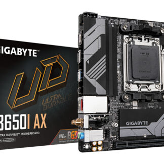 GIGABYTE B650I AX Motherboard - AMD Ryzen 9000 Series CPUs, 5+2+1 Phases VRM, up to 6400MHz DDR5 (OC), 1xPCIe 4.0 M.2, 2.5GbE LAN, WIFI 6E, USB 3.2 Gen 2