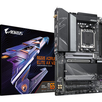GIGABYTE B650 AORUS ELITE AX V2 Motherboard - AMD Ryzen 9000 Series CPUs, 12+2+2 Phases VRM, up to 8000MHz DDR5 (OC), 1xPCIe 5.0 + 2xPCIe 4.0 M.2, 2.5GbE LAN, WIFI 6E, USB 3.2 Gen 2