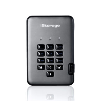 iStorage diskAshur PRO² HDD 500GB | Secure Portable Hard Drive |FIPS 140-2 Level 2, NCSC CPA, NLNCSA BSPA & NATO Restricted | AES-XTS 256-bit Hardware Encryption | PIN protected | OS & Platform Independent |GDPR, TAA Compliant|Brute force hack defence |