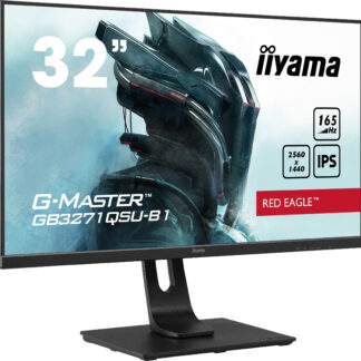 iiyama G-MASTER Unleash your full gaming potential with the 165Hz GB3271QSU Red Eagle guaranteeing 1ms MPRT