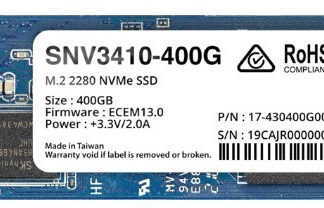 Synology SNV3410-400G M.2 2280 SSD 400GB