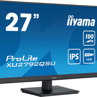 iiyama ProLite 27” QHD IPS technology panel with USB hub and 100Hz refresh rate