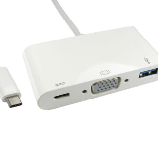 CDL 15CM USB TYPE C-VGA&USB&PD