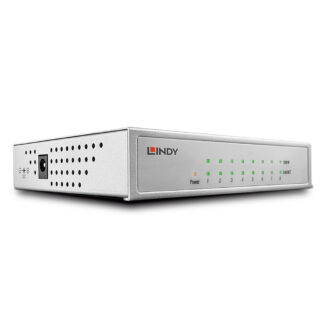 Lindy Network Switch - Gigabit, Desktop, 8 Port, 10/100/1000