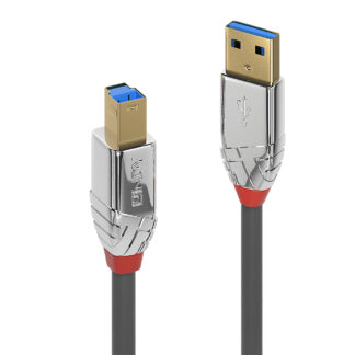 Lindy 2m USB 3.0 Type A to B Cable. 5Gbps. Cromo Line