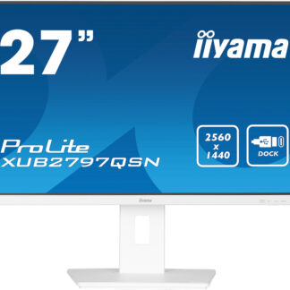 iiyama ProLite XUB2797QSN-W1 computer monitor 68.6 cm (27") 2560 x 1440 pixels Wide Quad HD LED White