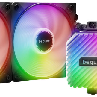 be quiet! Light Loop 240mm Liquid Cooler - High-Performance ARGB All-in-One Water Cooling System with Dual Light Wings LX PWM Fans
