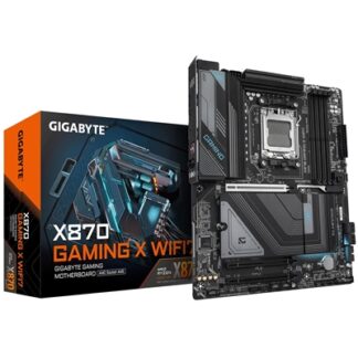 Gigabyte X870 GAMING X WIFI7 AMD AM5 Socket Motherboard, ATX, 4x DDR5 Slots, 3x M.2 Sockets, 3x USB-C Port, Fitted I/O Shield, 2.5GbE LAN, Wi-Fi 7, 1x HDMI Port / 2x USB-C (USB4)