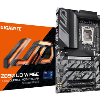 GIGABYTE Z890 UD WIFI6E Motherboard - Supports Intel Core Ultra (Series 2) CPUs, 12+1+2 phases VRM, up to 8800MHz DDR5 (OC), 1xPCIe 5.0 + 2xPCIe 4.0, Wi-Fi 6E, 2.5GbE LAN, USB 4
