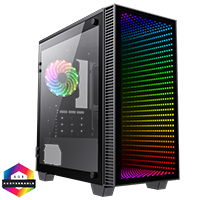 GameMax Abyss Mini ARGB Gaming Case 1x ARGB fan 1x ARGB Hub