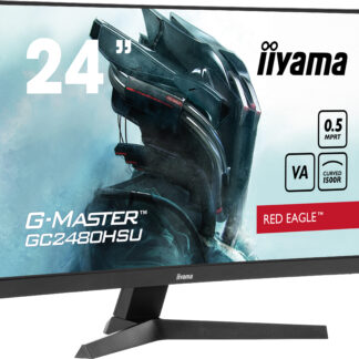 iiyama G-MASTER Immerse yourself in the game with the curved GC2480HSU Red Eagle with 180Hz refresh rate