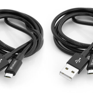 VERBATIM MICRO B USB CABLE SYNC & CHARGE 100CM BLACK