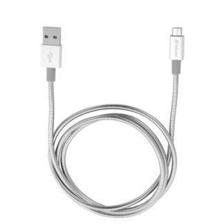 VERBATIM MICRO B USB CABLE SYNC & CHARGE 100CM SILVER